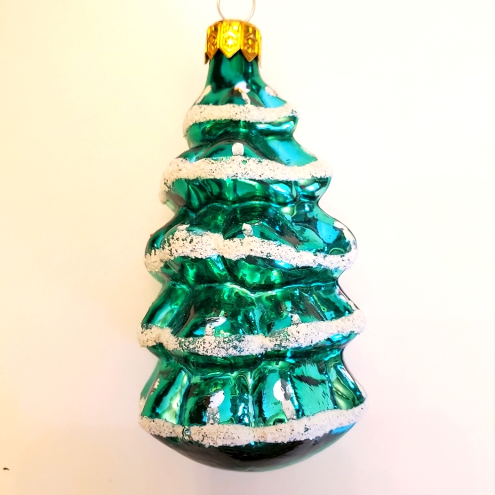 Vintage blown glass Christmas ornament